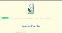 Desktop Screenshot of escolacopodeleite.com.br