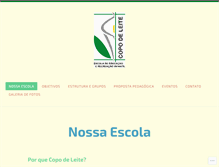 Tablet Screenshot of escolacopodeleite.com.br